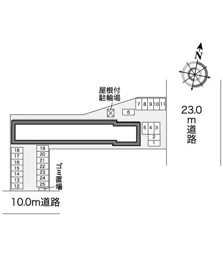 ★手数料０円★青森市緑３丁目　月極駐車場（LP）